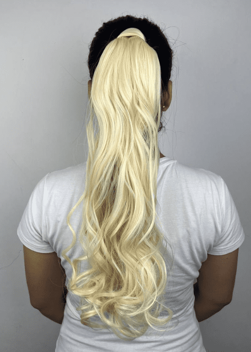 Coleta Ondulada Rubia Clara