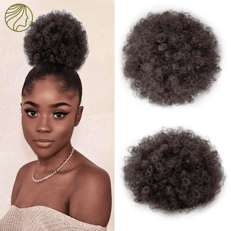 Moño Semi natural de Afro
