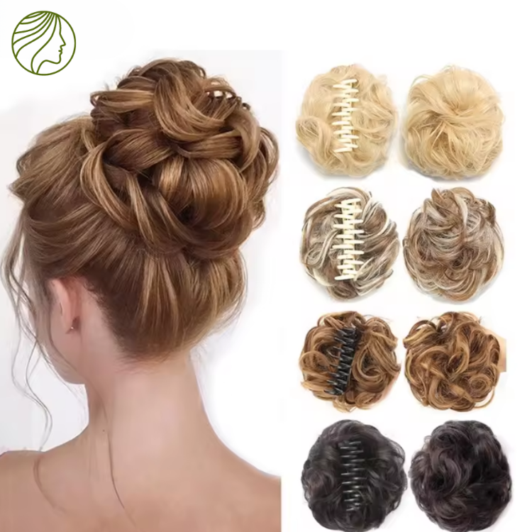 Moño Semi natural de gancho