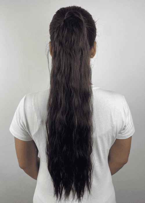 Coleta Rizada Castaño