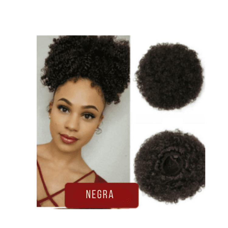 Moño Semi natural de Afro
