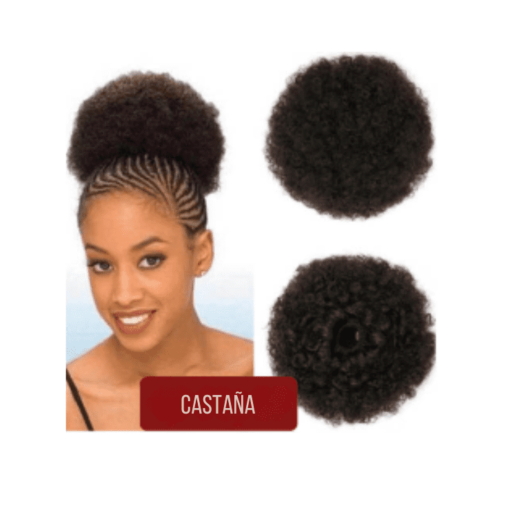 Moño Semi natural de Afro