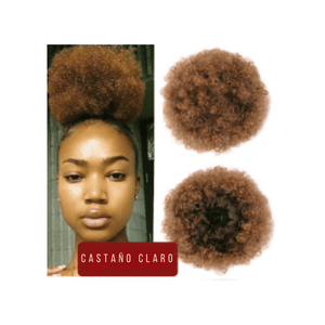 Moño Semi natural de Afro