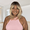 Peluca rubia corta