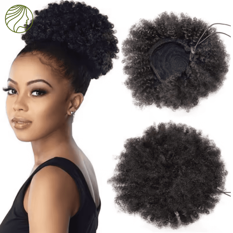 Moño Semi natural de Afro