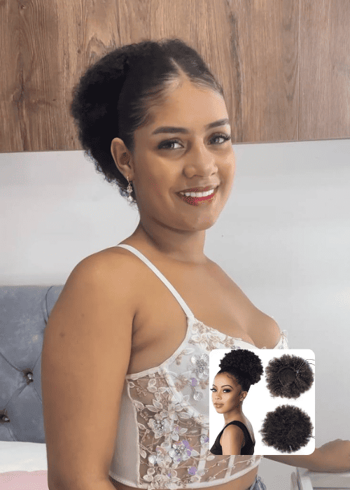 Moño Semi natural de Afro