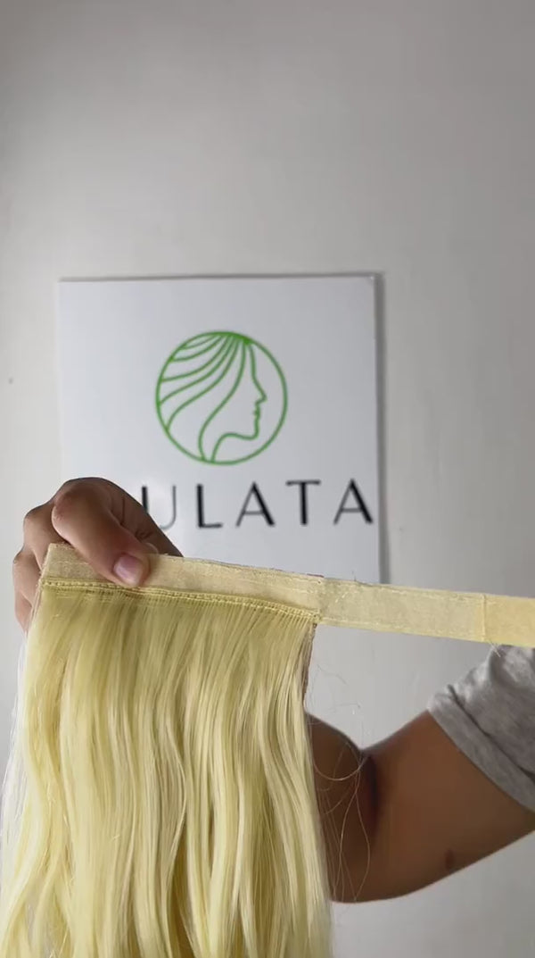 Coleta Ondulada Rubia Clara